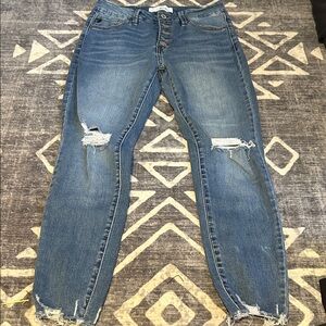 KanCan Blue Distressed Skinny Jeans
